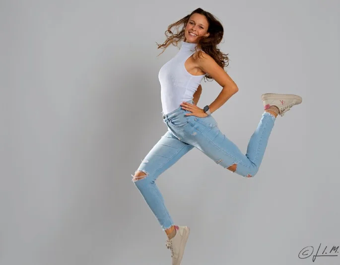 Retrato editorial en estudio